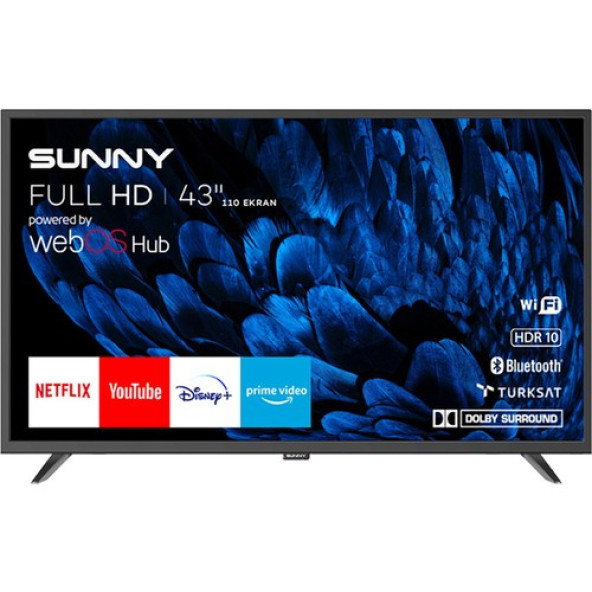 Sunny SN43DAL540C 43" 109 Ekran Uydu Alıcılı Full HD webOS Smart LED TV