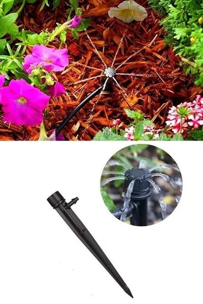 15 Metre Bahçe Damlama Sulama Sistemi Seti Hortum ve Ek Parçaları - 11