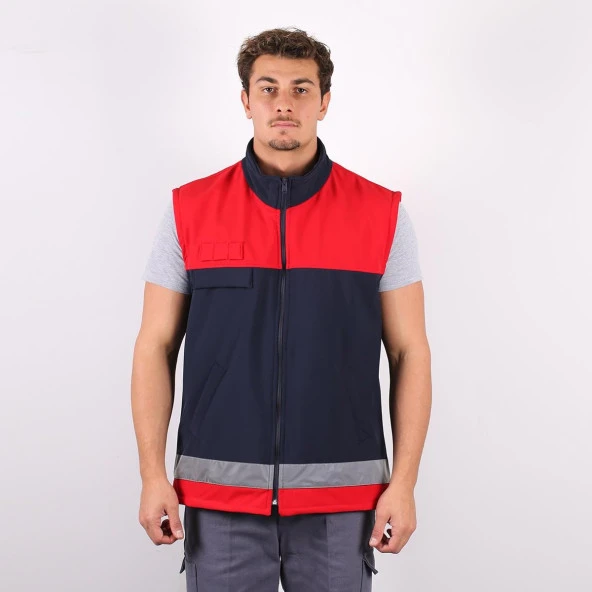 Samteks Robalı Reflektörlü Softshell Yelek