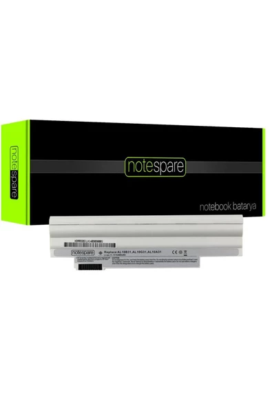 Acer ile Uyumlu Aspire One D255-N558QKK, D255-N558QRR Notebook Batarya Pil Beyaz