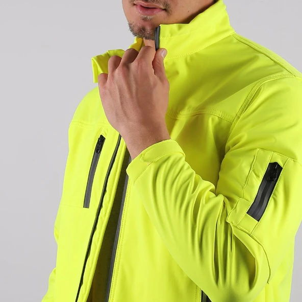 Softshell Mont Reflektör Fermuarlı - Resim 7