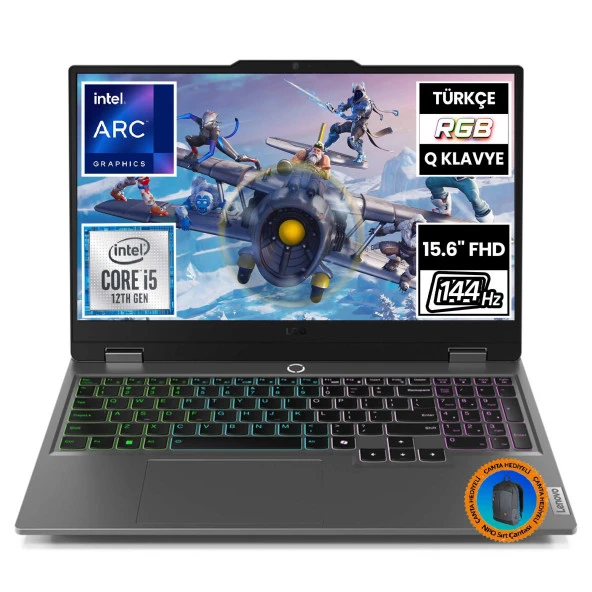 Lenovo LOQ 83FQ000UTR08 i5-12450HX 64GB 512SSD+1TBSSD A530M 15.6" FullHD FreeDOS Taşınabilir Bilgisayar-CNT009