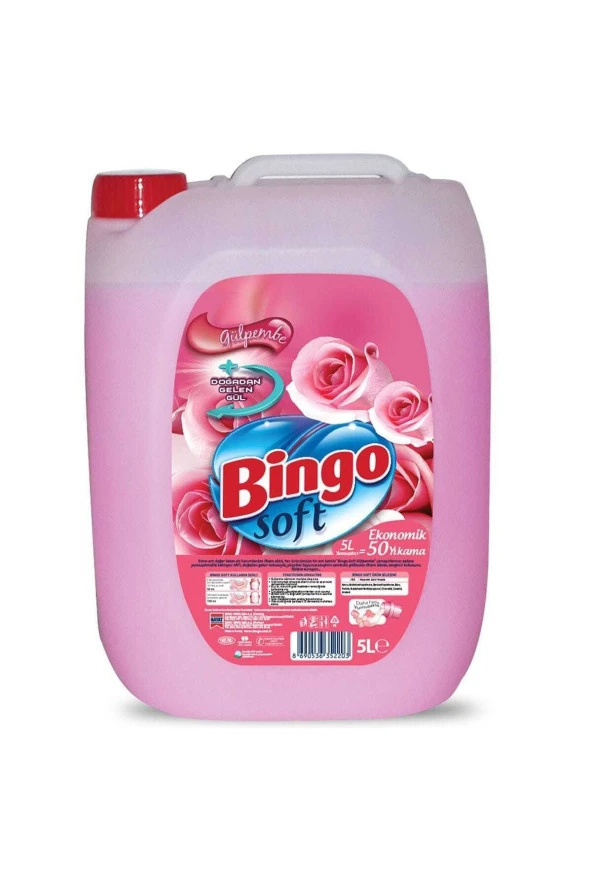 Bingo Soft Yumuşatıcı Gül Pembe 5 Lt - 2