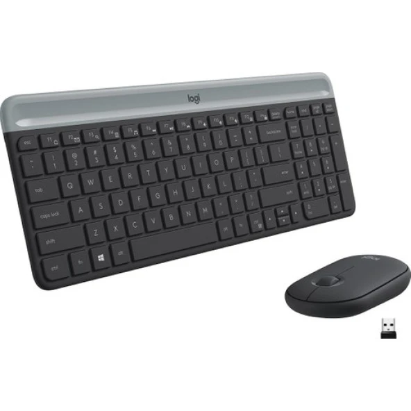 Logitech MK470 Kablosuz Klavye Mouse Set Siyah 920-009435