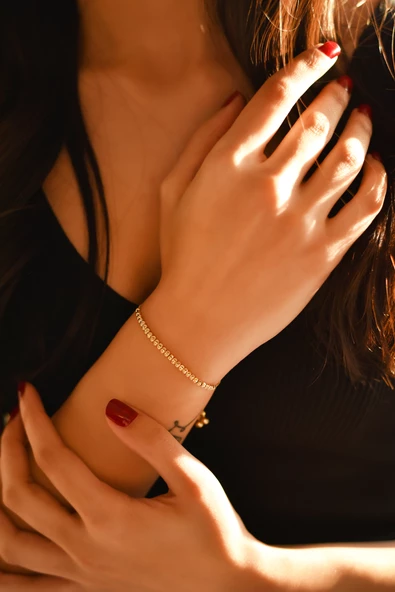 ÇG Blk327 Asansörlü Altın Bileklik - 3