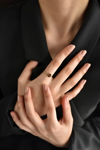 ÇG Yzk424 Ö Harfi Altın Yüzük - 3