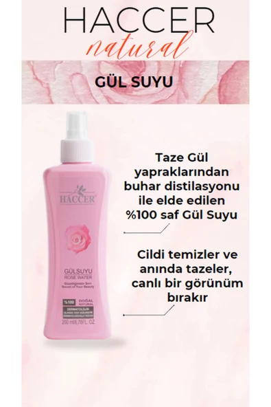 Gül Suyu Doğal Tonik