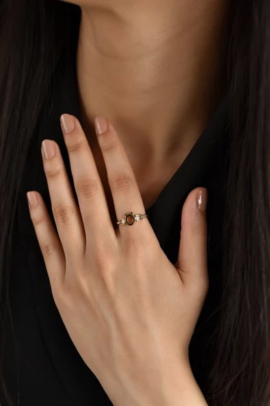 ÇG Yzk424 Ö Harfi Altın Yüzük - 2