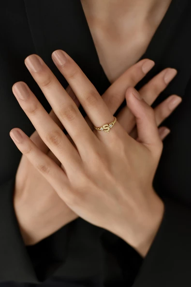 ÇG Yzk428 Ş Harfi Altın Yüzük - 3