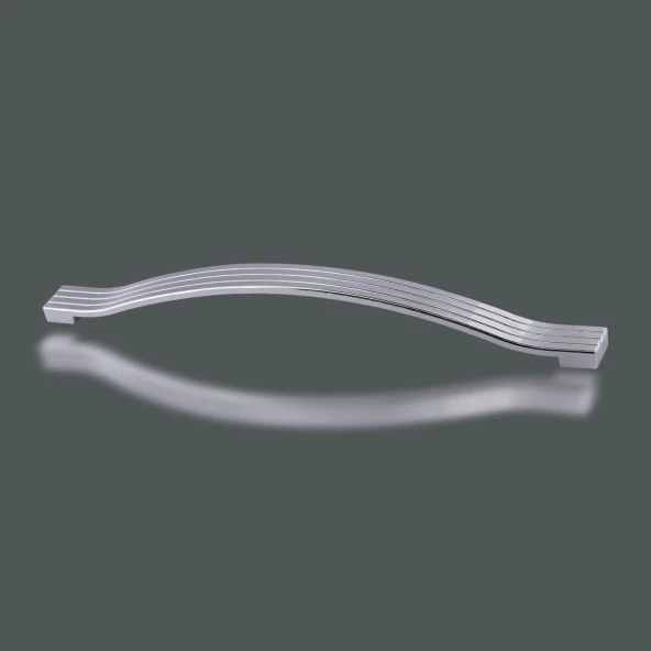 Mobilya Mutfak Dolabı Çekmece Dolap Kapak Kulbu Kulpu Krom 224 mm Metal Kulp - 3