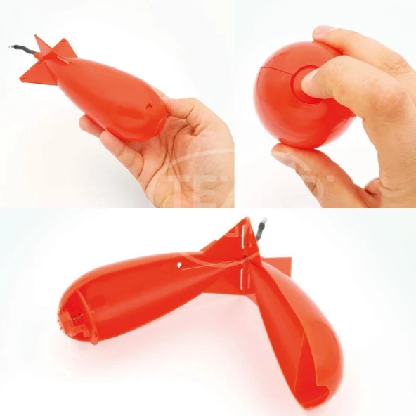 EFFE Otomatik Sazan Boili Yemleme Roketi Bombası HG3553 Kırmızı - 2