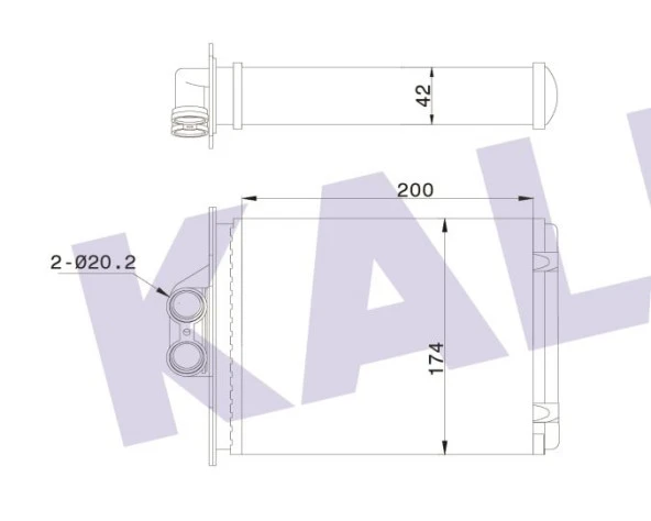 VECTRA B KLİMASIZ KALORİFER RADYATÖRÜ 1618049