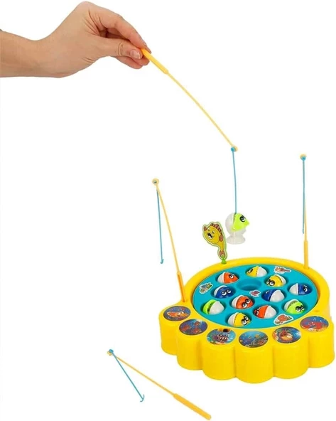 Sunman Sun-Rst-Svb-Balik Olta Tutma Oyun Seti Dönen Mekanizma 18Prç.Sesli B/O Kutulu - 2