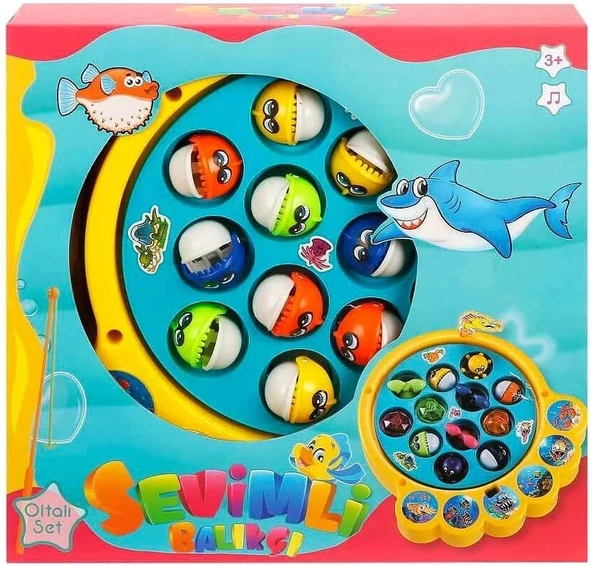 Sunman Sun-Rst-Svb-Balik Olta Tutma Oyun Seti Dönen Mekanizma 18Prç.Sesli B/O Kutulu - 3