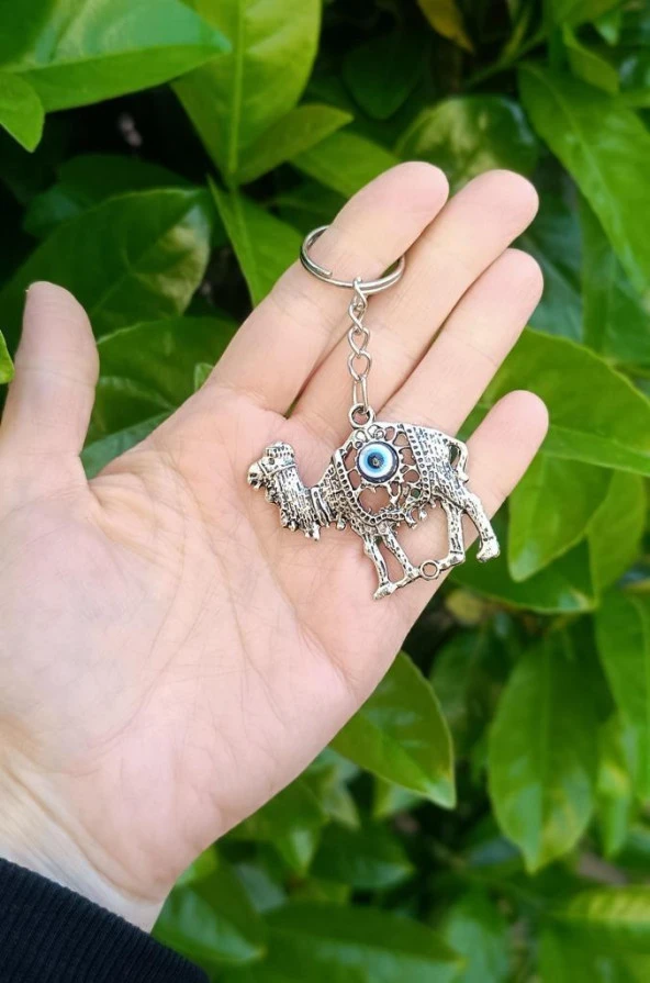 Deve Kötü Göz Kovucu Metal Anahtarlık - 2