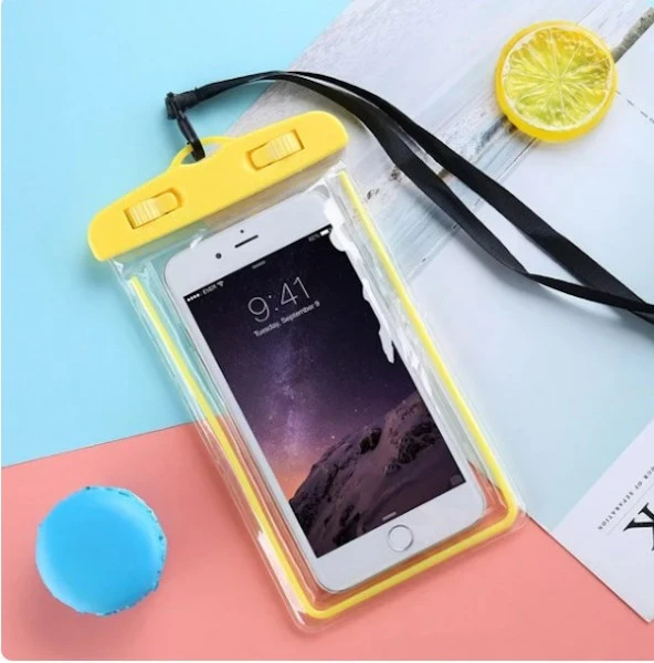 Ateştech Waterproof Bag Su Geçirmez Telefon Kılıfı Dalış Kılıfı Mavi - 9