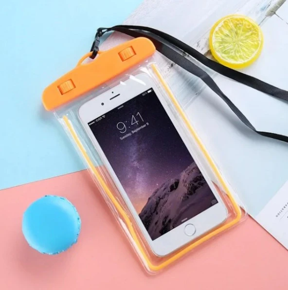 Ateştech Waterproof Bag Su Geçirmez Telefon Kılıfı Dalış Kılıfı Mavi - 11