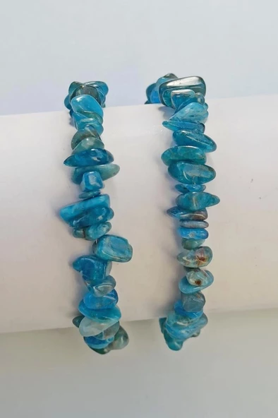 Mavi Apatit Bileklik Kırıktaş 413-2 - 2