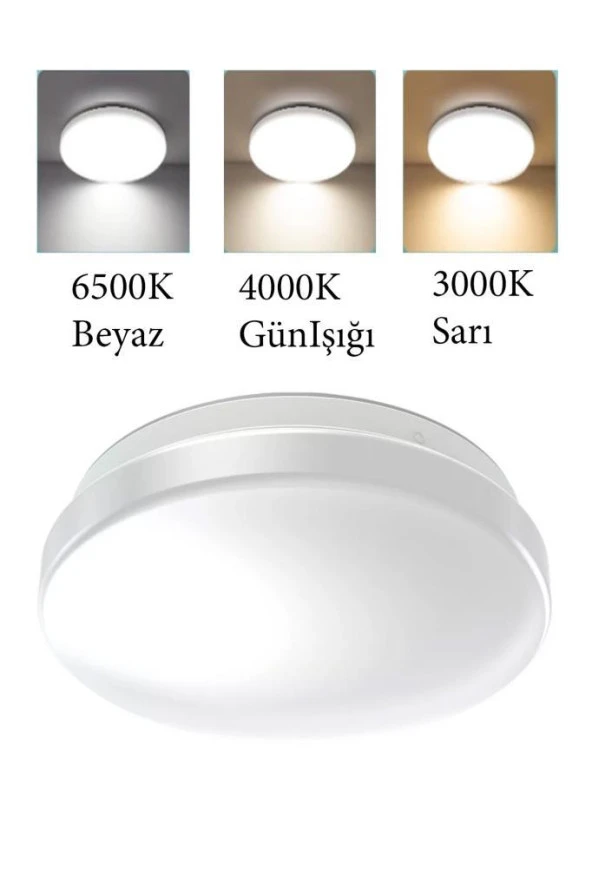 Ledvance 24W Led Plafonyer 3000K Sarı Işık Tavan Balkon Banyo Lambası - 6