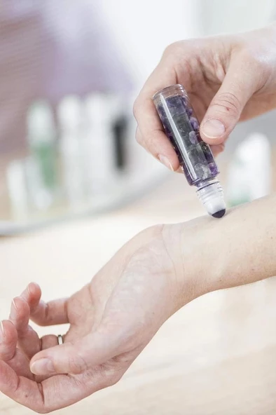 Aventurin Taşlı Esans Şişesi 118AV - 4