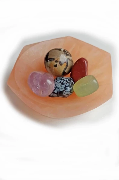 Enerji Çanağı Turuncu Selenit Kase - 2