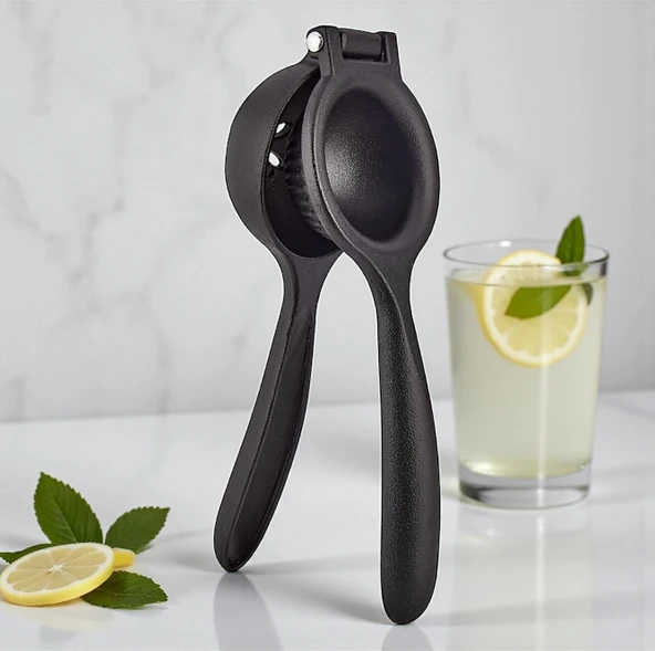 MyBru Siyah Döküm Limon Sıkacağı (Narenciye sıkacağı) - Resim 2