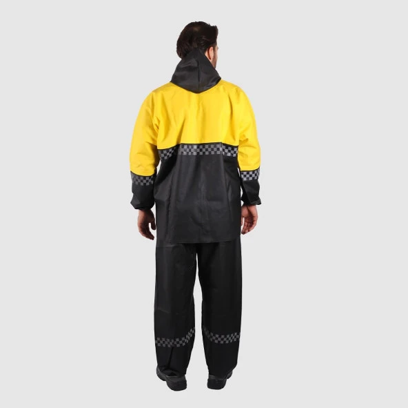 Yağmurluk Takım Damalı Reflektörlü - Resim 2