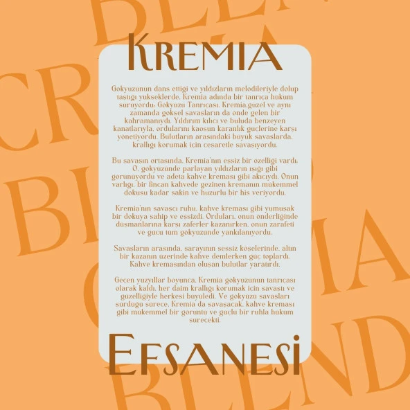 Mim and More Crema Blend Coffee Çekirdek Kahve 1 Kg - 4