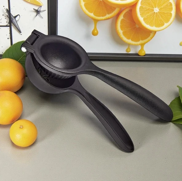 MyBru Siyah Döküm Limon Sıkacağı (Narenciye sıkacağı) ürün görseli