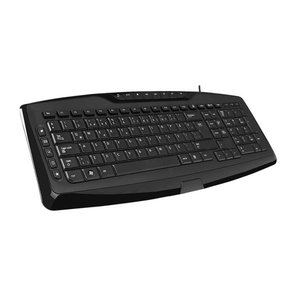 Everest KB-920 Klavye Ofis Full Boy Multimedia USB Q TR - 2
