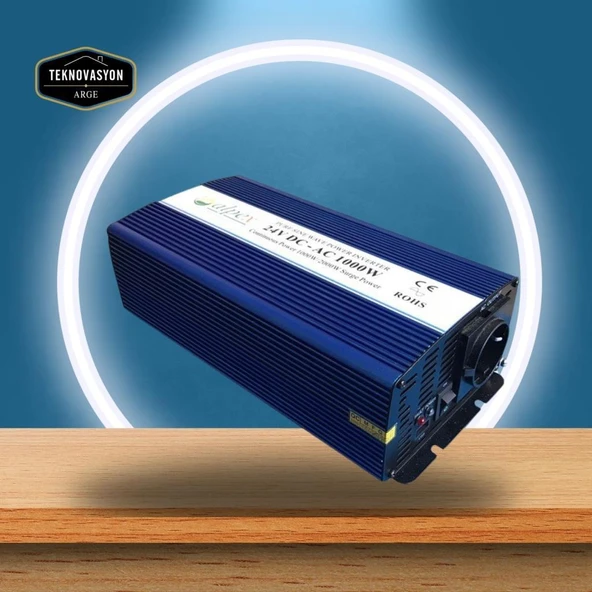 1000 Watt 24 Volt İnverter Tam Sinüs İnvertör ürün görseli
