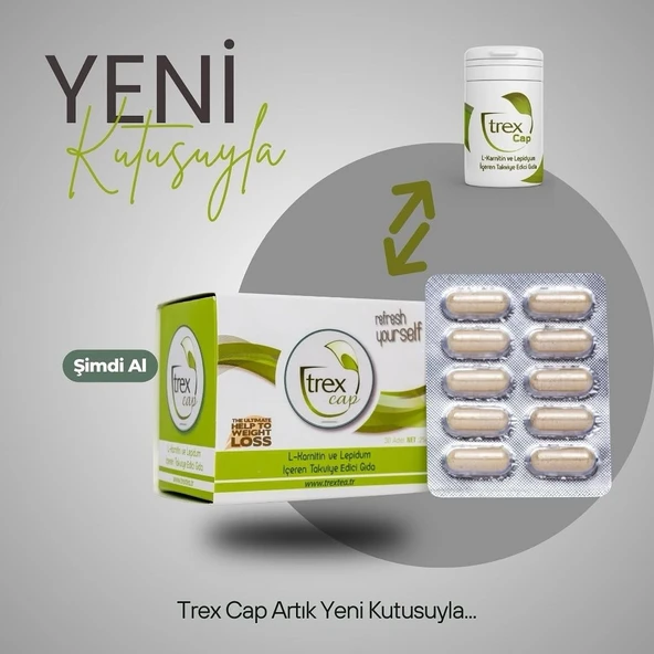 Trexta trexcap trextea 30 adet kapsül bir aylık