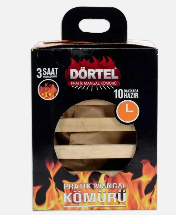 Dörtel 2 Kg Pratik Mangal Kömürü