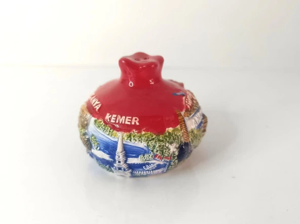 Biberlik Tuzluk Seramik Nar Baharatlık Mutfak Ev Dekorasyonu Antalya Görseli