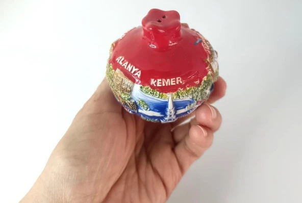 Biberlik Tuzluk Seramik Nar Baharatlık Mutfak Ev Dekorasyonu Antalya Görseli - 2