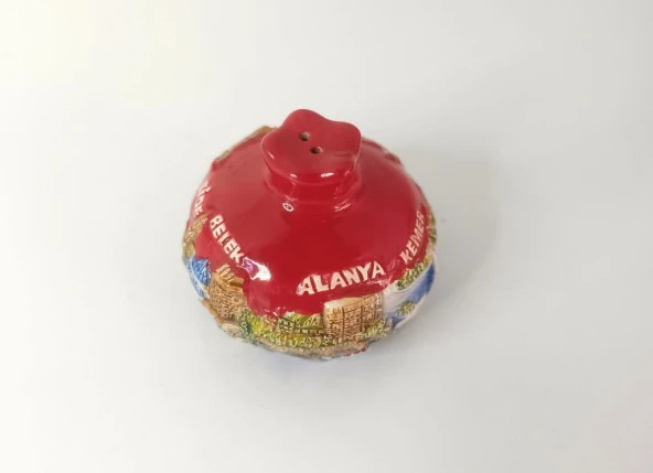 Biberlik Tuzluk Seramik Nar Baharatlık Mutfak Ev Dekorasyonu Antalya Görseli - 3