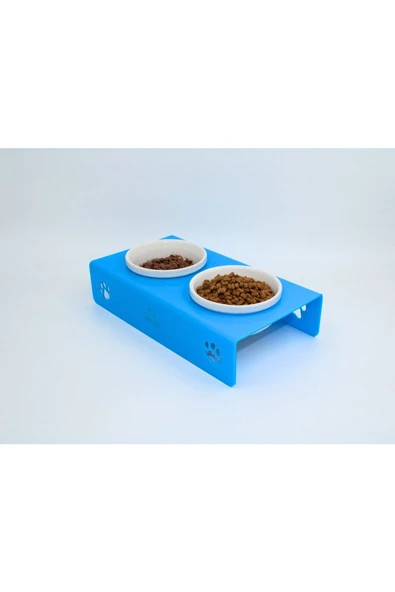 Petmagic Akrilik, Pleksi Kedi, Köpek Beyaz Seramik Ikili Mama Ve Su Kabı - 10