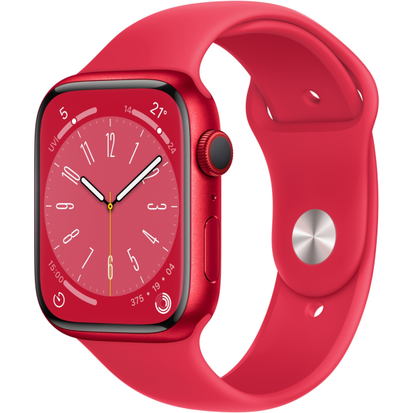 Apple Watch Series 8 MNP43TU/A 45MM Kırmızı Akıllı Saat Teşhir -TEŞHİR