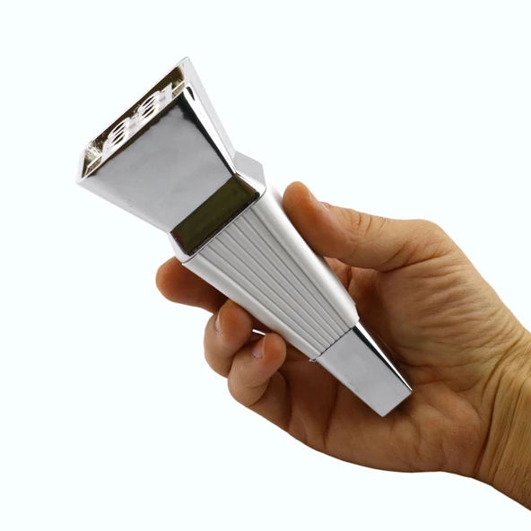 Dempa Lüks Mobilya Oturma Grubu Kanepe Sehpa TV Ünitesi Koltuk Ayağı Baza Ayakları Beyaz Krom 16 cm - 6