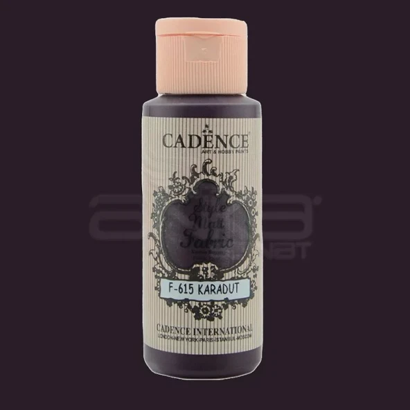 Cadence Style Matt Fabric Kumaş Boyası 59ml F615 Karadut-Mulberry Purple
