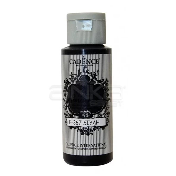Cadence Style Matt Enamel E-367 Siyah-Black Cam & Porselen Boyası 59ml ürün görseli 1