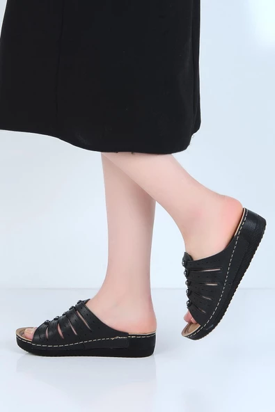 Apella 459-3 Sümbül Günlük Rahat Bayan Terlik - Resim 2