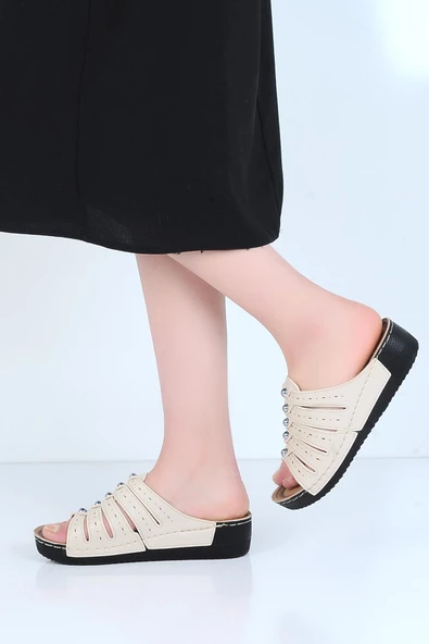 Apella 459-3 Sümbül Günlük Rahat Bayan Terlik - Resim 5