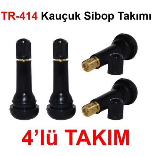 OEM Tr-414 Kauçuk Sibop Takımı (4 Adet Set)