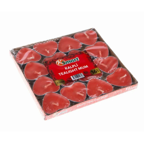 Tealight Mum Kırmızı 16 Adet - 2