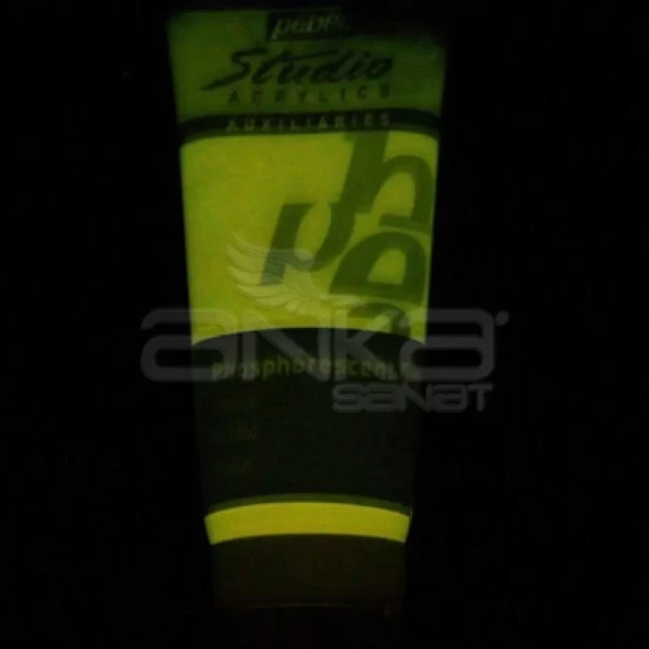 Pebeo Studio Floresan Karanlıkta Parlayan Boya 100ml Yellow