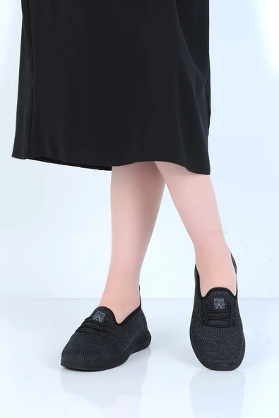 Ayakcenter 066 Psm Siyah Bağsız Yazlık Kadın Sneaker Ayakkabı - 3