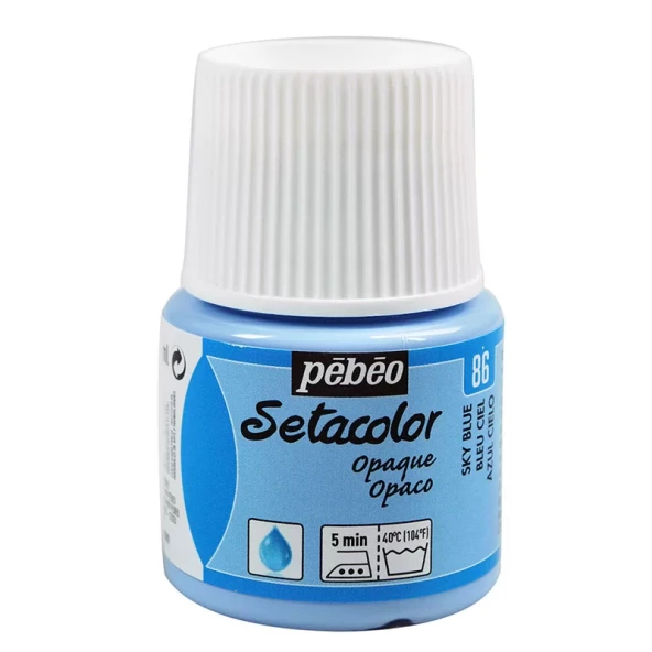 Pebeo Setacolor Opak Kumaş Boyası 86 Sky Blue