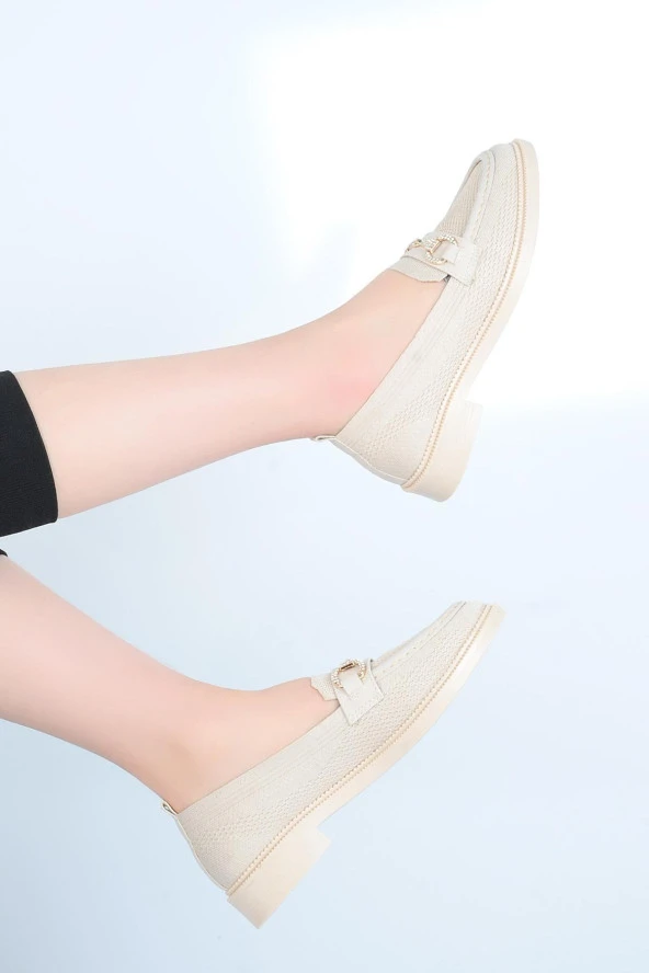 Scarletta 24-06 Triko Günlük Kadın Düz Babet Ayakkabı - Resim 4