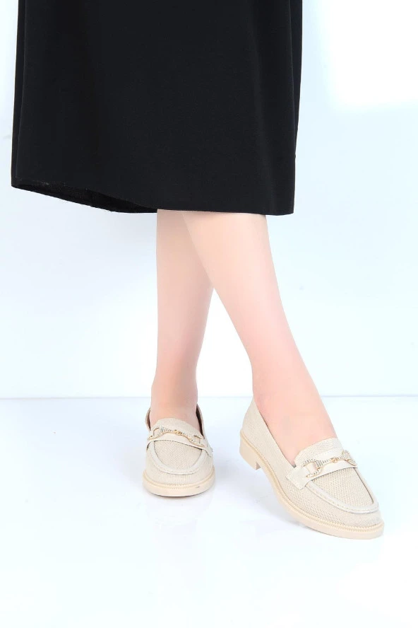 Scarletta 24-06 Triko Günlük Kadın Düz Babet Ayakkabı - Resim 6